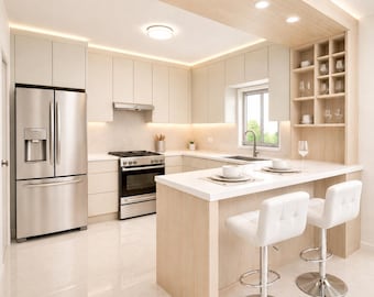 Set of 2 PU Leather Bar Stools, Counter Height with Backrest, Modern Swivel Chairs