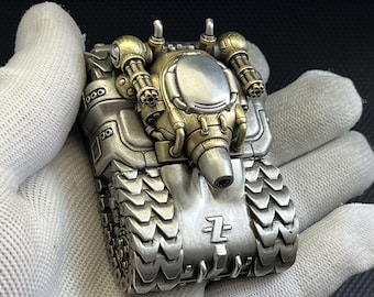 Unique Zippo Lighter Tank Design | Steampunk Metal Lighter | Collectible Zippo | Cool Gift for Men | Military Style Lighter!