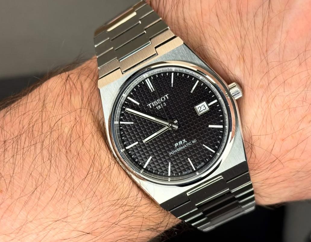 Tissot PRX Powermatic 80 Automatic Watch With Black Dial and