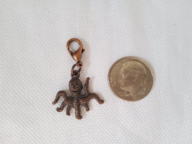 Seahorse Turtle Progress Keepers for Crochet Octopus; Zipper Pull
