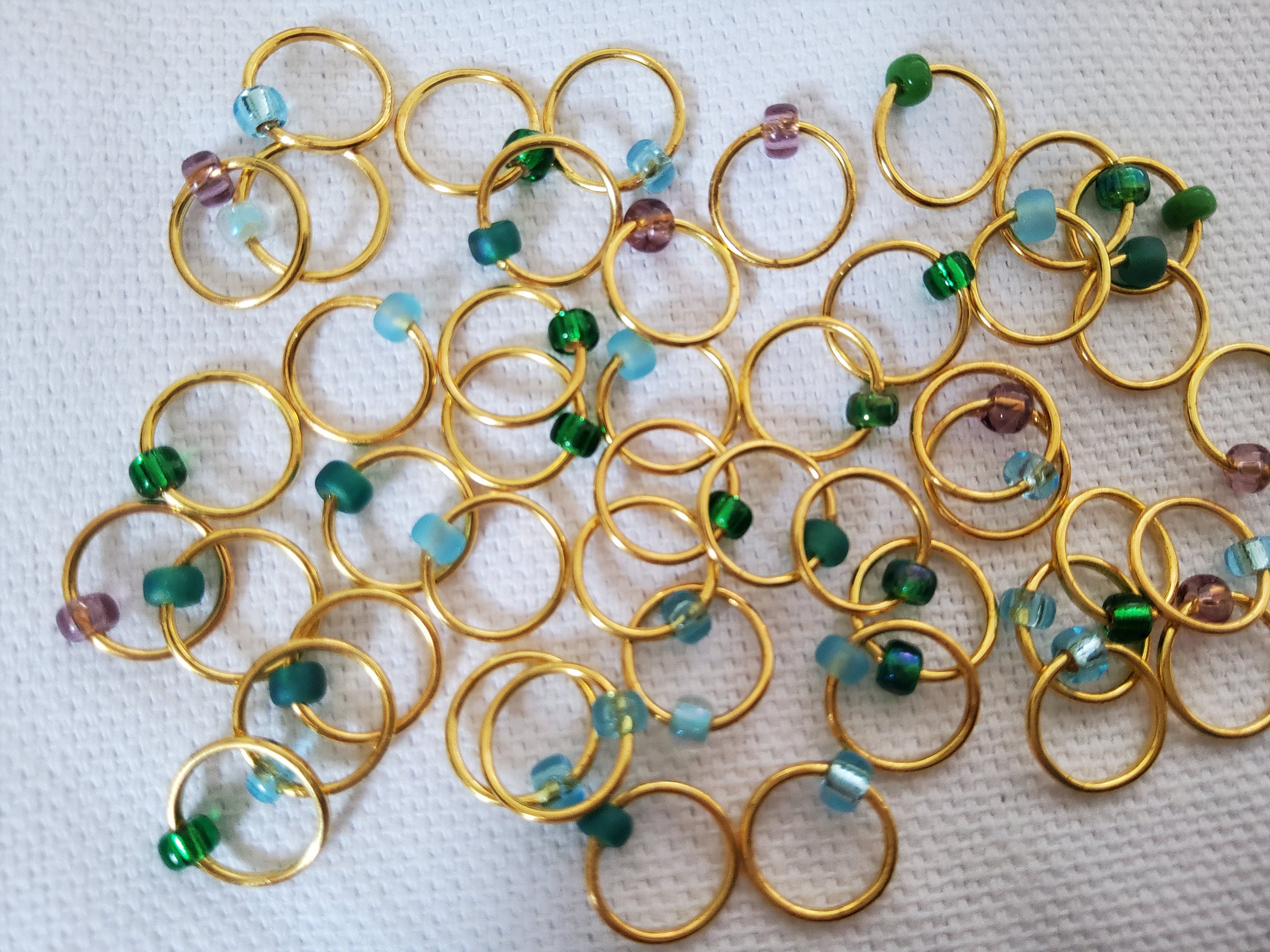 Metal Ring Stitch Markers - 5mm / US8 - 18pcs - SkillfullyTangled