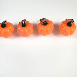 Progress Keepers/Stitch Markers for Knitting: SET OF 4 Pumpkins