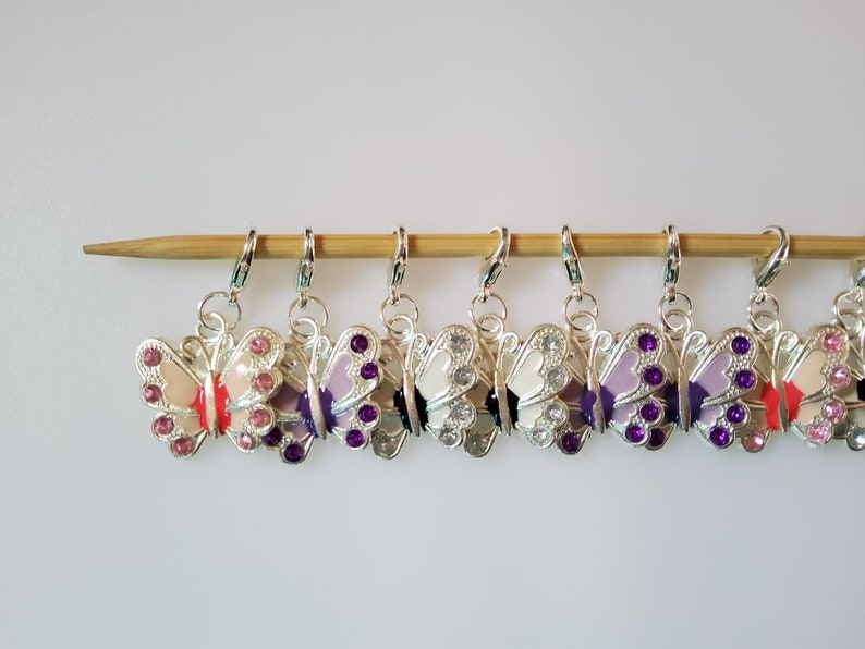 Stitch MarkersProgress Keepers Colorful Butterflies