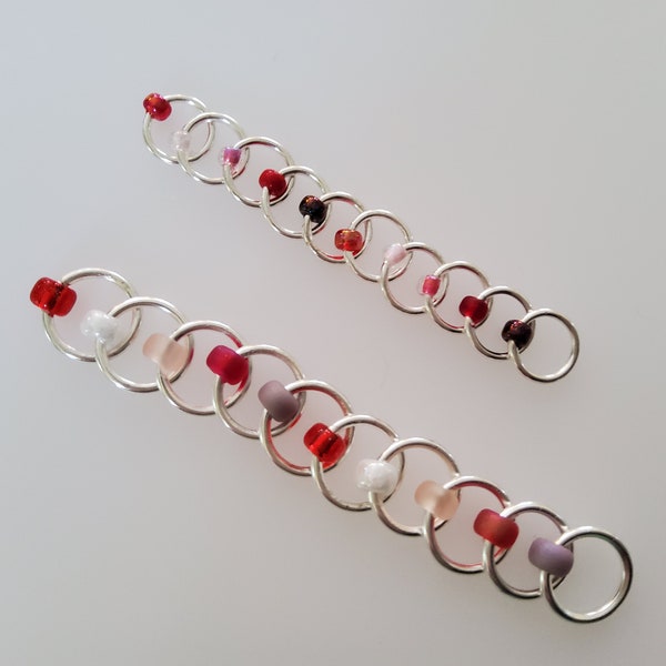 Snag Free Stitch Markers for Knitting: Sweet Strawberry -Set of Ten