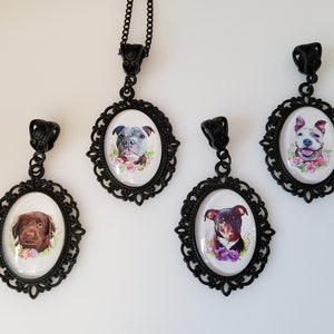Cabochon Dog Necklace: Listing 2 of 4
