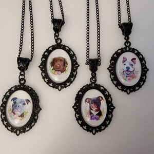 Cabochon Dog Necklace: Listing 3 of 4