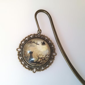 Bookmark - Cat Watching Santa