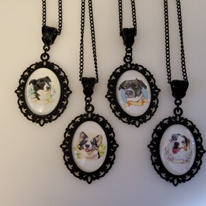 Cabochon Dog Necklace: Listing 4 of 4