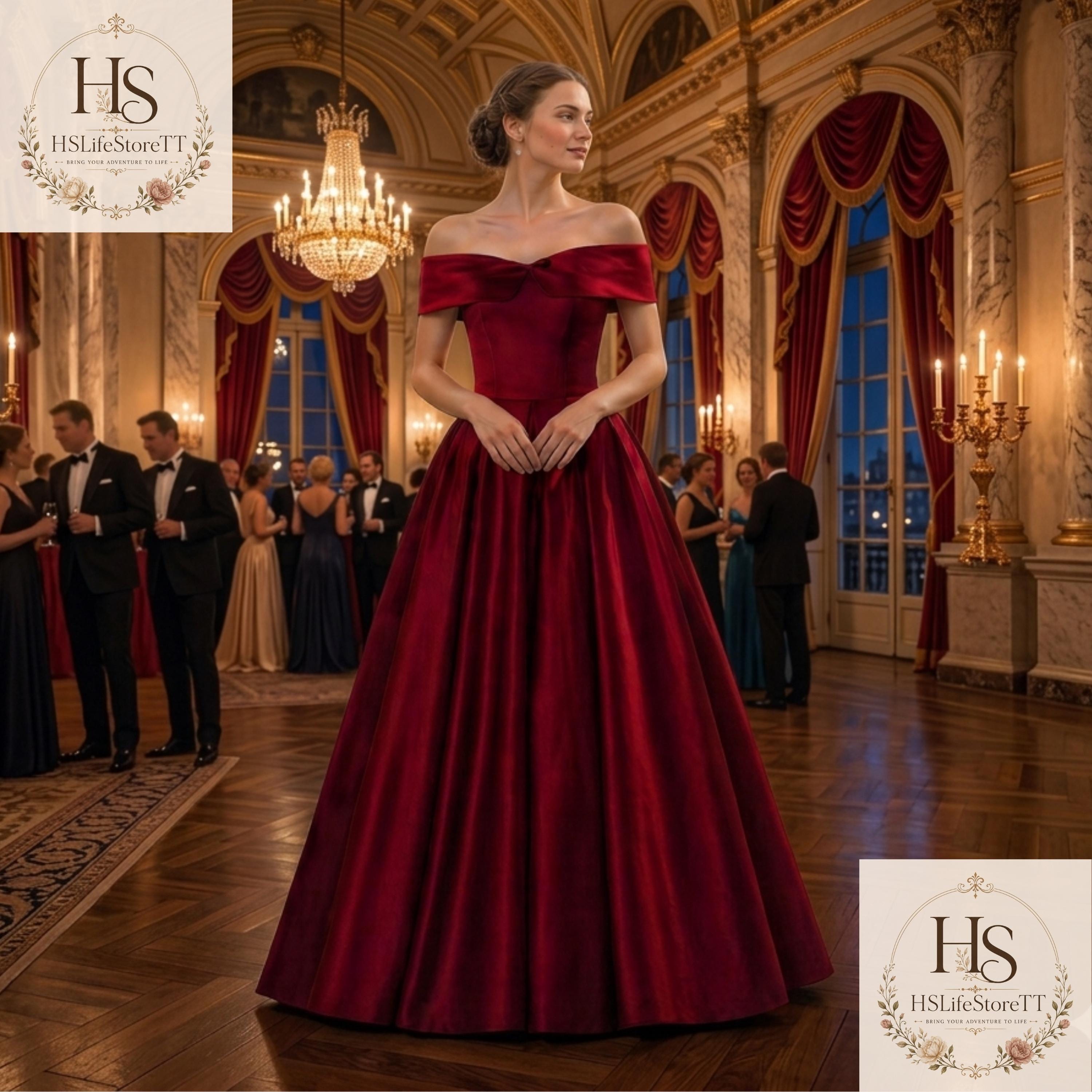 Red Engagement Gown - Etsy