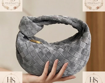 Handmade Genuine Leather Woven Hobo Bag,Luxury Handbag,Handbag,Bag