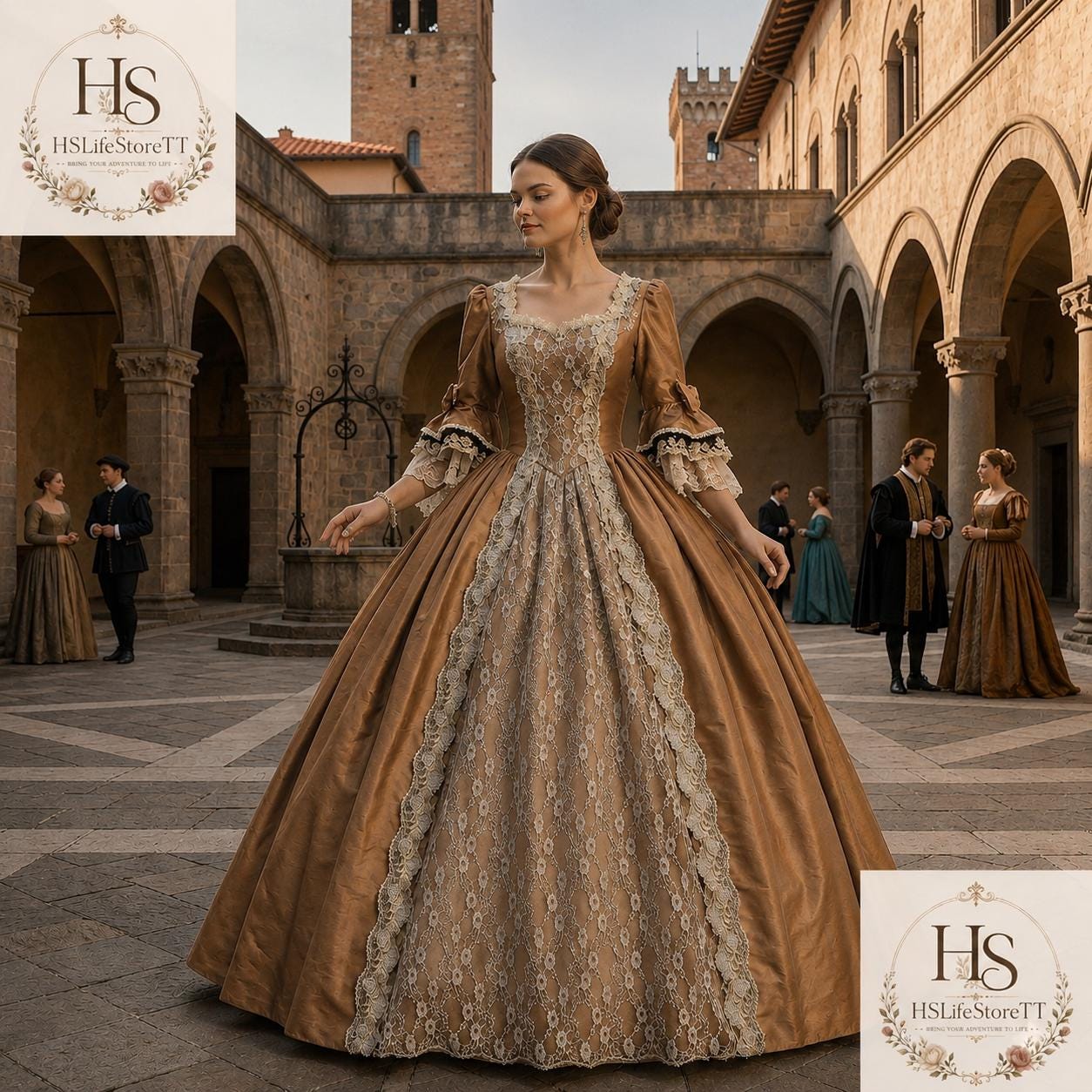 old fashioned ball gown dresses Glamorous Bubble Sleeves Vintage Ball Gown Wedding Dress With Lace Appliques main image 1