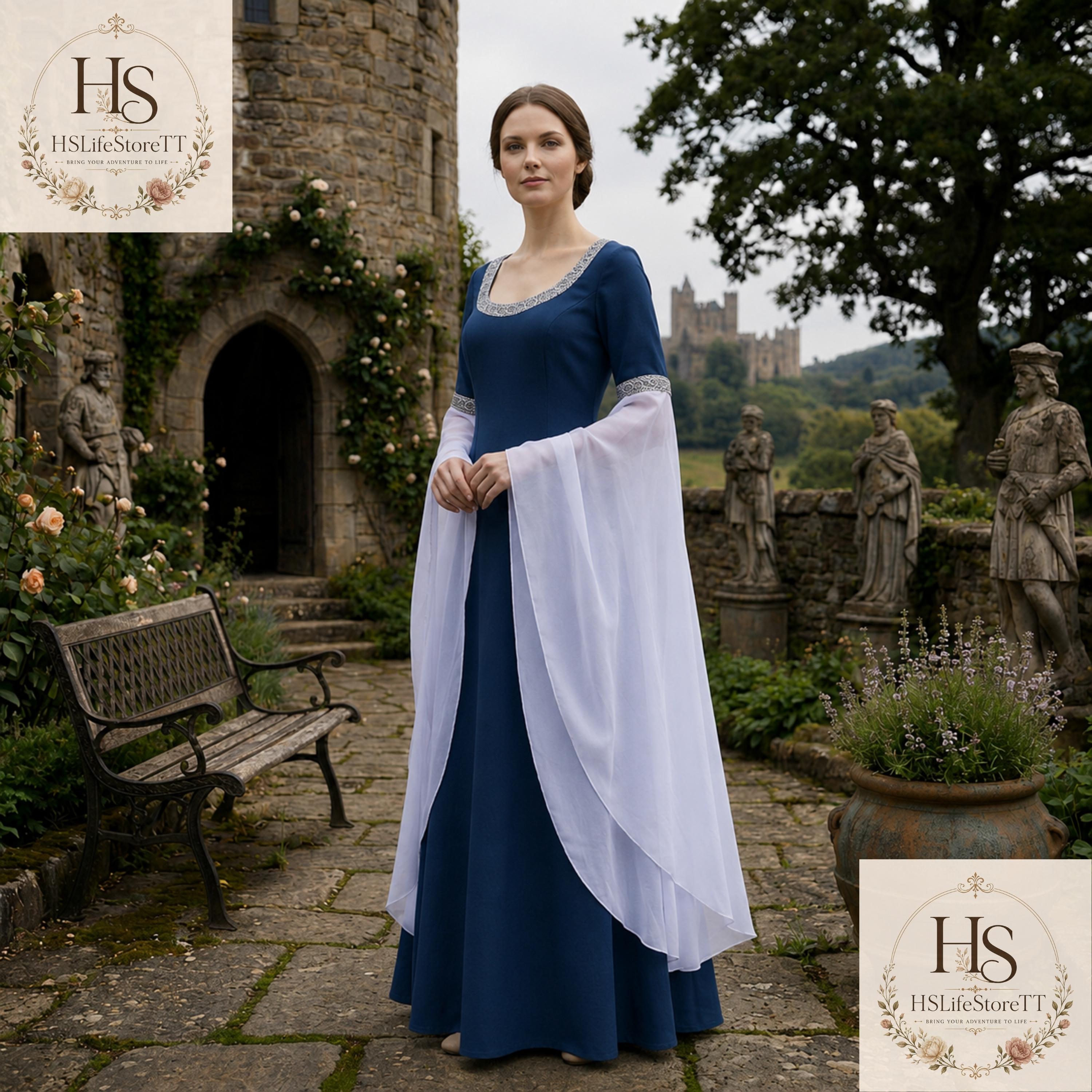 cersei lannister blue dress Slit Dress Always There For You Style:EP09890SL
