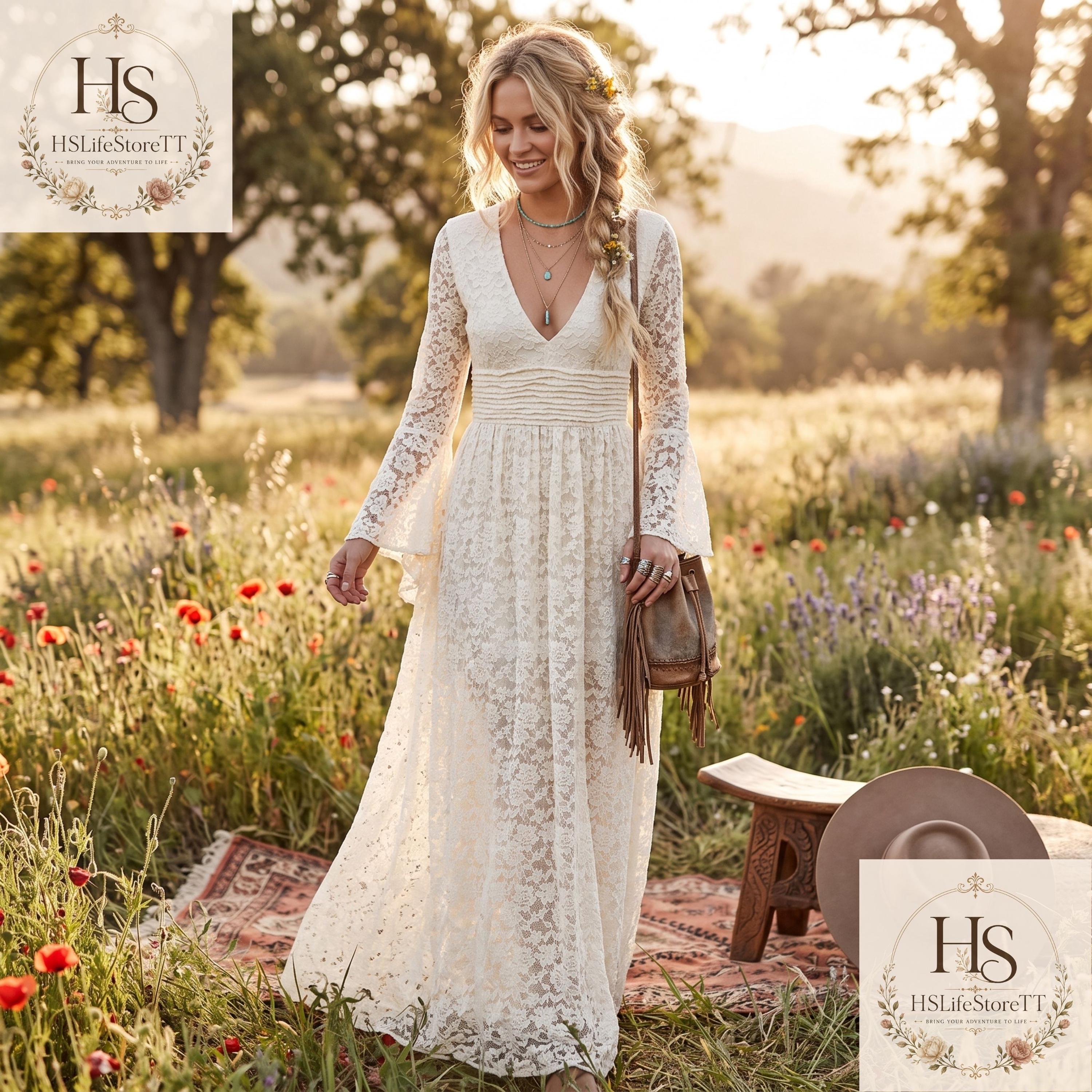 Ivory Lace Vintage Dress Maxi - Etsy