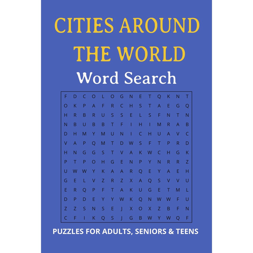 Cities Around the World Word Search Puzzles | 110 Puzzles for Adults ...