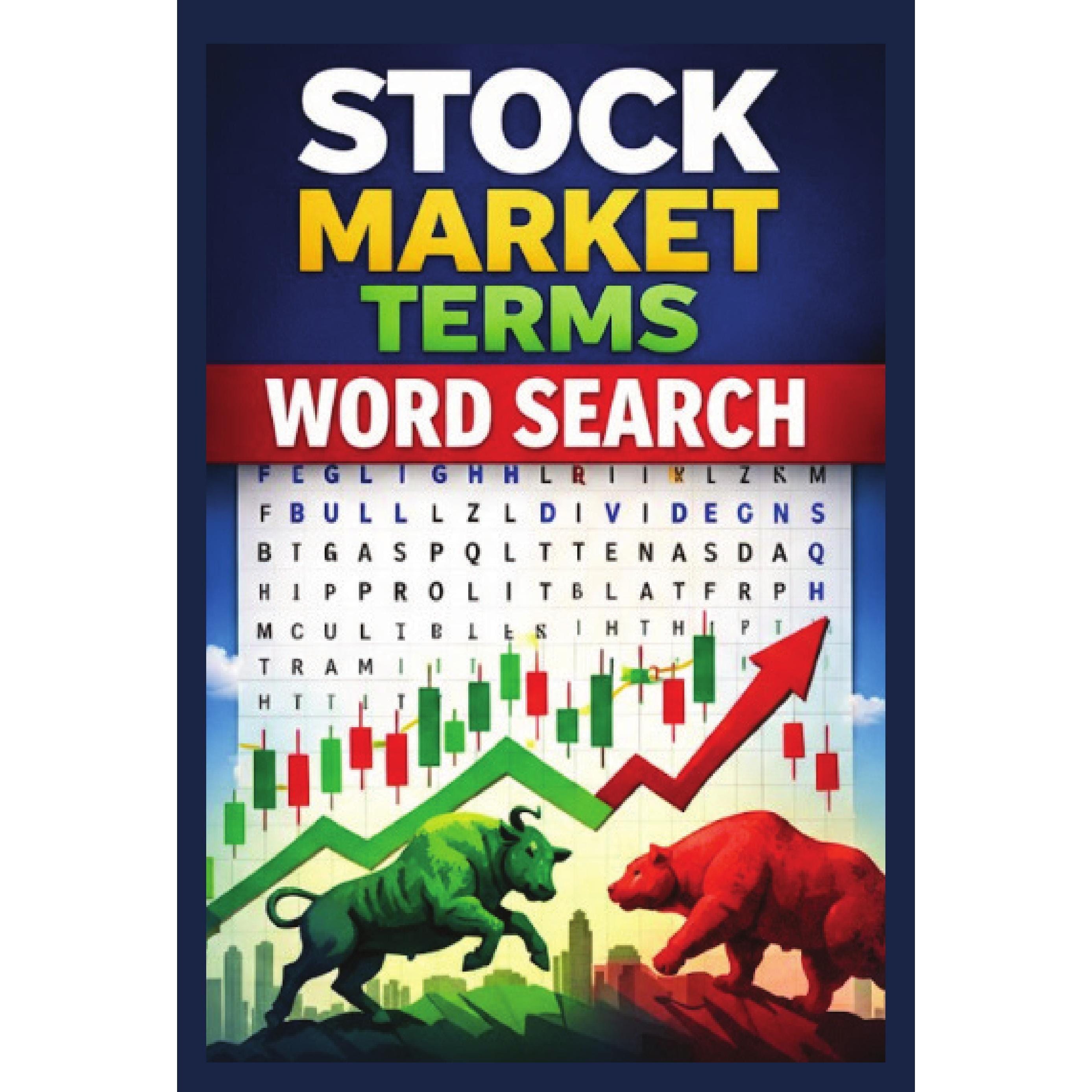 Stock Market Terms Word Search Puzzle Book for Investors (PDF Download ...