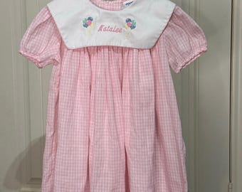 Kelly’s Kids Monogrammed Birthday Dress