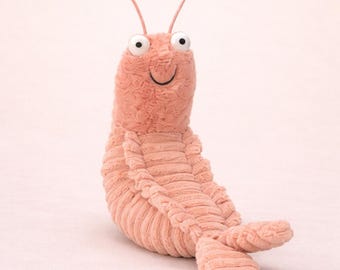Pluszowa zabawka Sheldon Shrimp – 22 cm Miękka i przytulna zabawka w kształcie morskiego zwierzaka