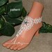 Crochet Beach Barefoot Sandal Pattern Starfish Peal Lace Look 
