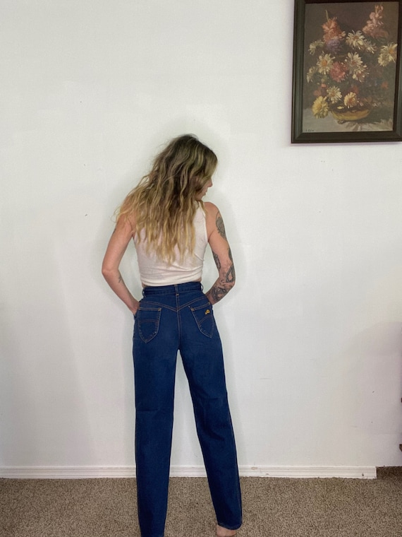 Vintage 1970s 70s, Chic Denim, blue jeans, h.i.s.… - image 2