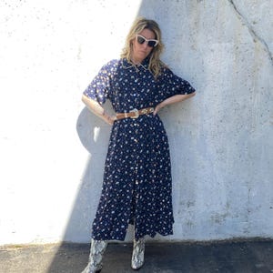 navy blue and cream dress Navy and Cream Printed Shirt Dress  AX Paris