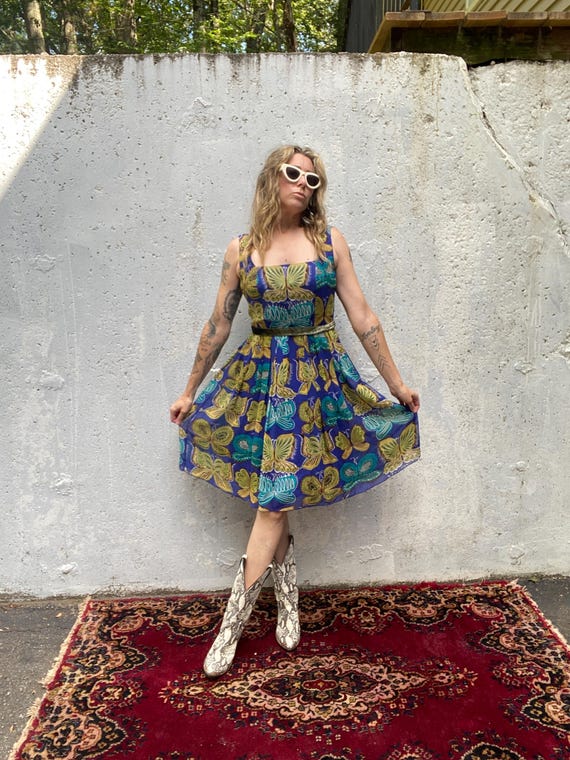 anna sui midi dress Anna Sui Floral-Print Lace-Trimmed Chiffon Midi Dress - Neutrals
