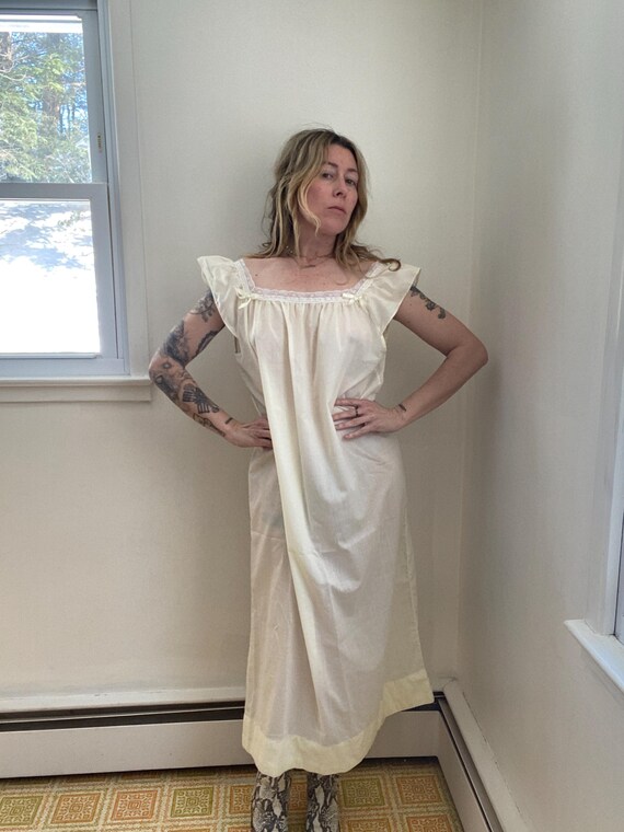 vintage 1970s 70s, Sears, slip dress, nightie, li… - image 2