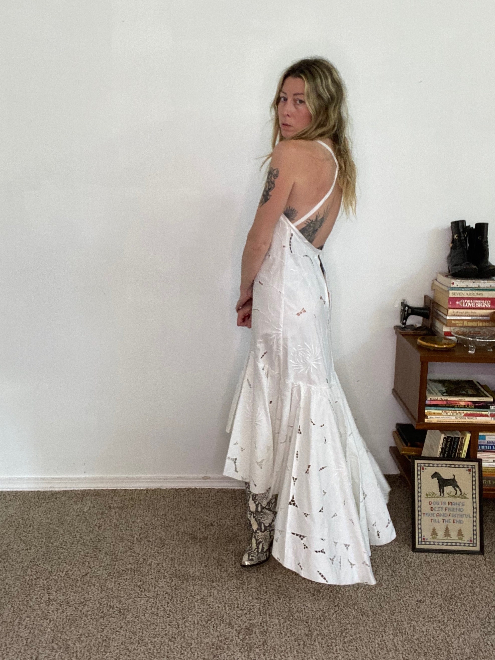 bali lace dress Samantha Dress S / Off White / Viscose