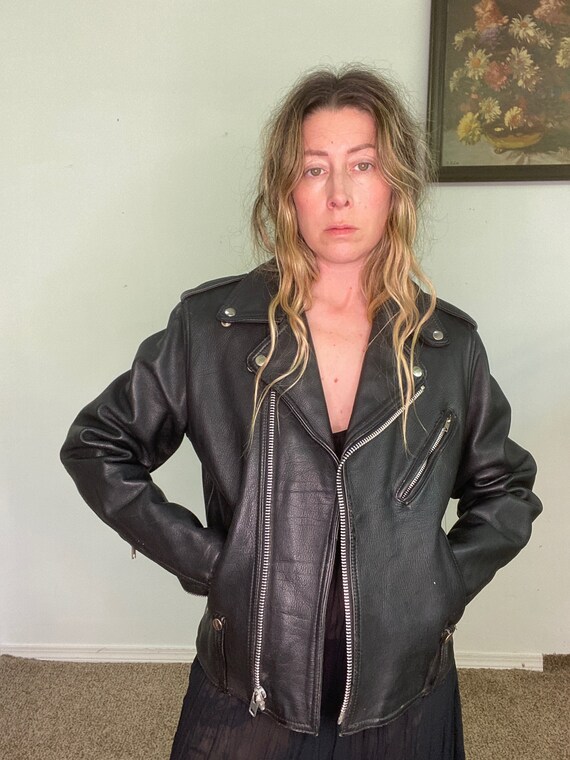 70s style leather jacket discount