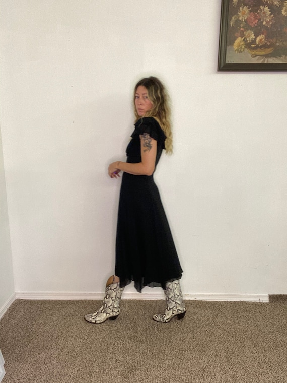 Vintage 1990s 90s, y2k, laura ashley, silk dress,… - image 4