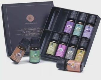 Essential Oils Aromatherapy Gift Set Laguna Moon 10 bottles