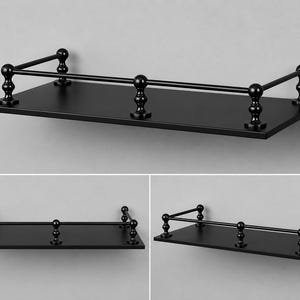 Modern Brass Wall Shelf | Minimalist Floating Bathroom Shelf | Decorative Metal Storage Rack