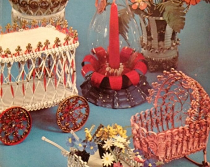 Vintage Can Craft Book Doll House Furniture Can Quilling Tin Etsy