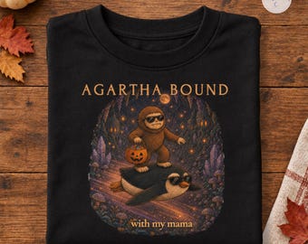 Toddler Boy Halloween Shirt| Sasquatch Bigfoot Tee| Matching Mama and Mini Trick or Treat Shirt| Agartha Bound Kids Tee