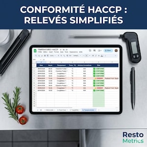 Pastry Price Calculator & HACCP Spreadsheet | Traceability, Margins, Expiration Dates | Google Sheets Tool for Self-Employed Individuals