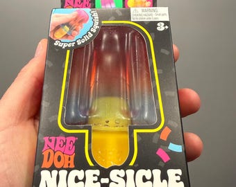 Giocattolo antistress sensoriale Needoh Nice Sicle Popsicle autentico NUOVO sigillato
