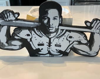 Bo Jackson "Bo Knows" 3D Printed Sign – PLA Plastic Sports Decor - Great Gift For Sports Lovers
