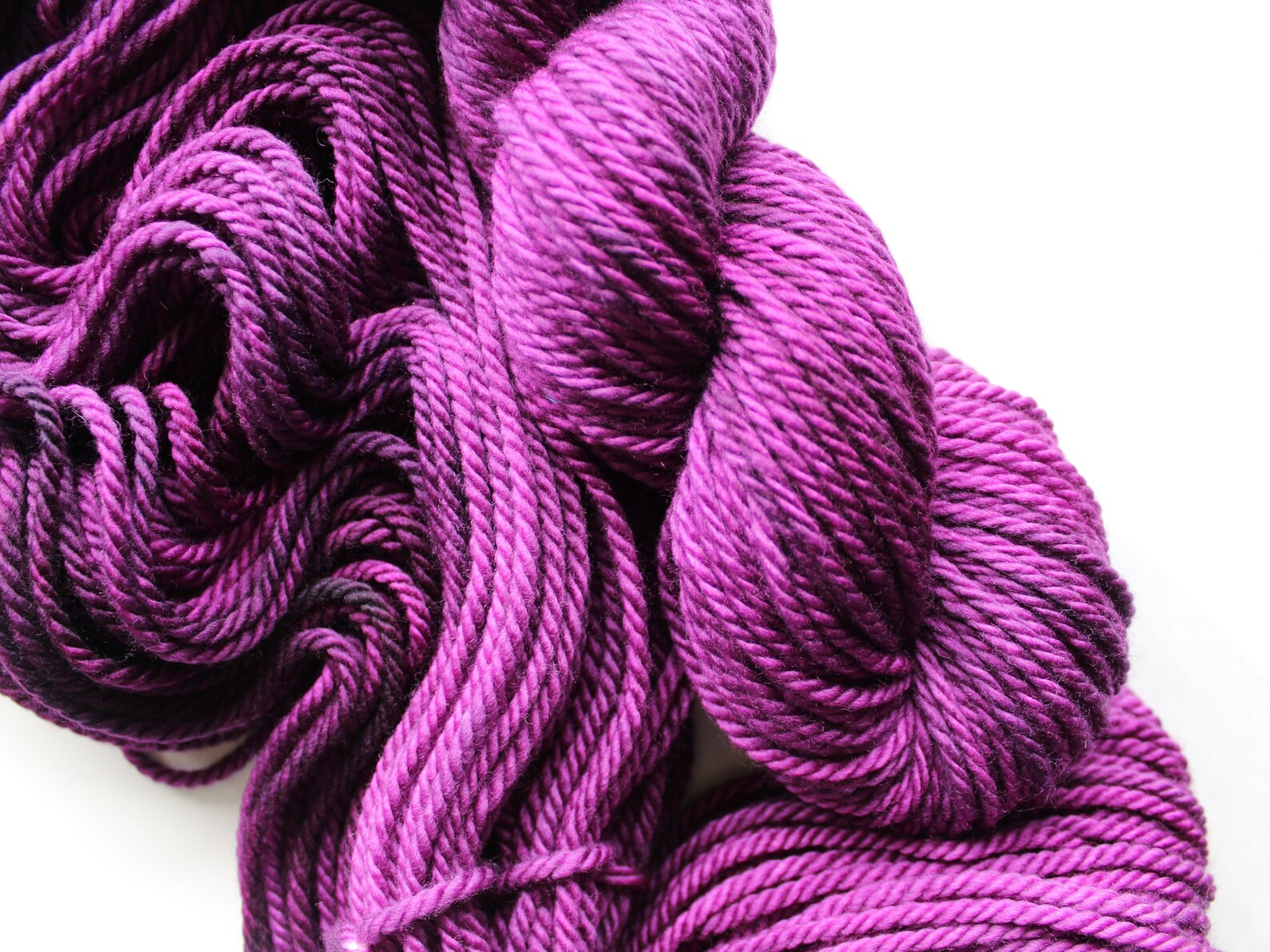 EGGPLANT on Quick and Cozy Bulky Yarn HandDyed Yarn Etsy