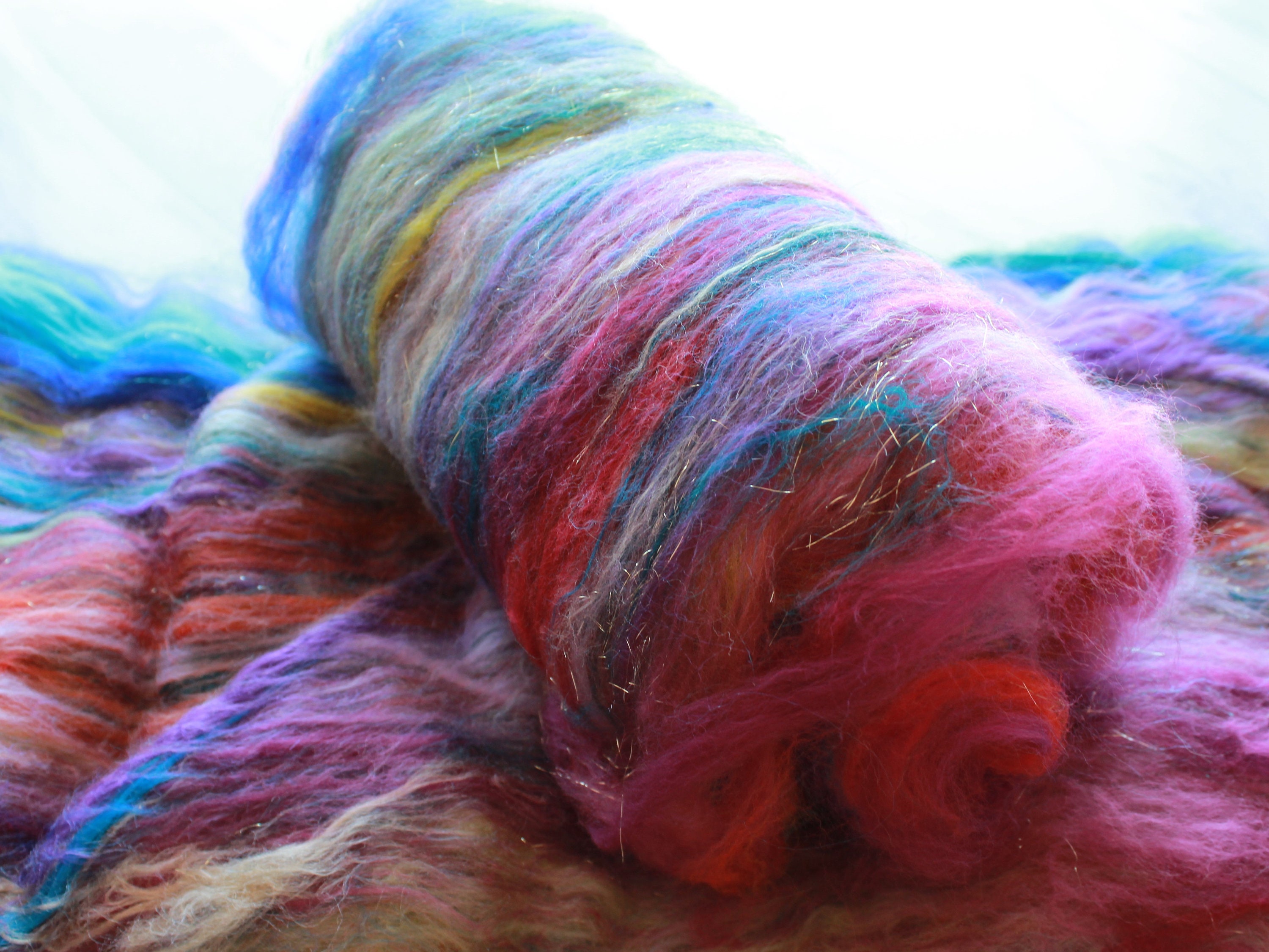 Sparkly Art Batts Alpaca Art Batts Baby Camel Down MONET/'S GARDEN Soft Art Batts Merino Art Batts