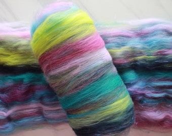 LAKE COMO Spinning Fiber Batt, Felting Art Batt, Soft Spinning Fiber, Fiber to Spin, Fiber to Felt, Merino Spinning Fiber, Luxury Fiber