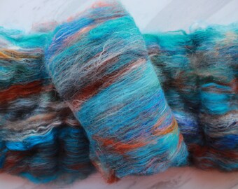 THE PLANETS - Luxury Art Batts to Spin and Felt, Felting Fiber, Spinning Fiber, Fiber to Spin, Fiber to Felt, Baby Camel Down, Merino Wool