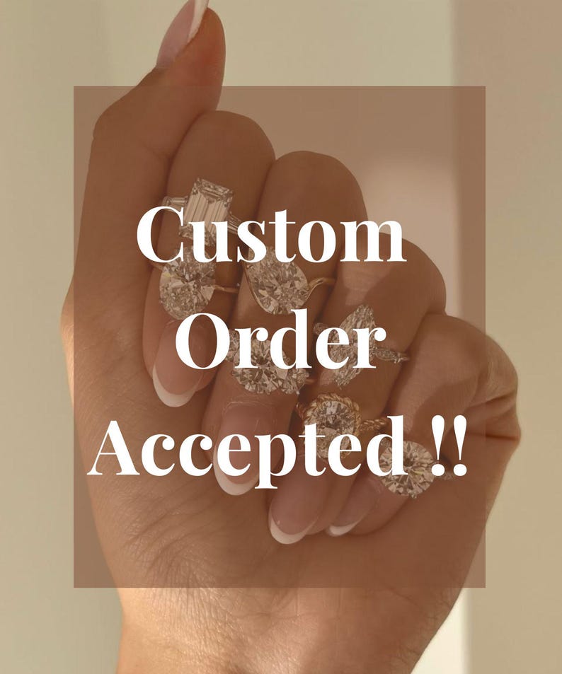 Custom Order For Moissanite Wedding Band