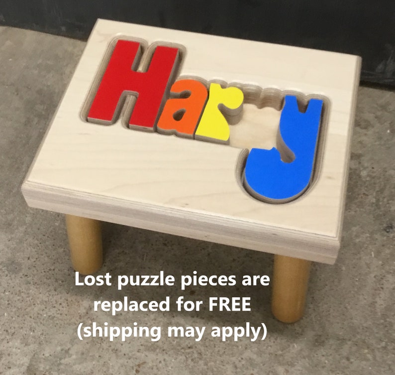 If a puzzle piece becomes lost, we replace the piece for free.  Shipping fee may apply.