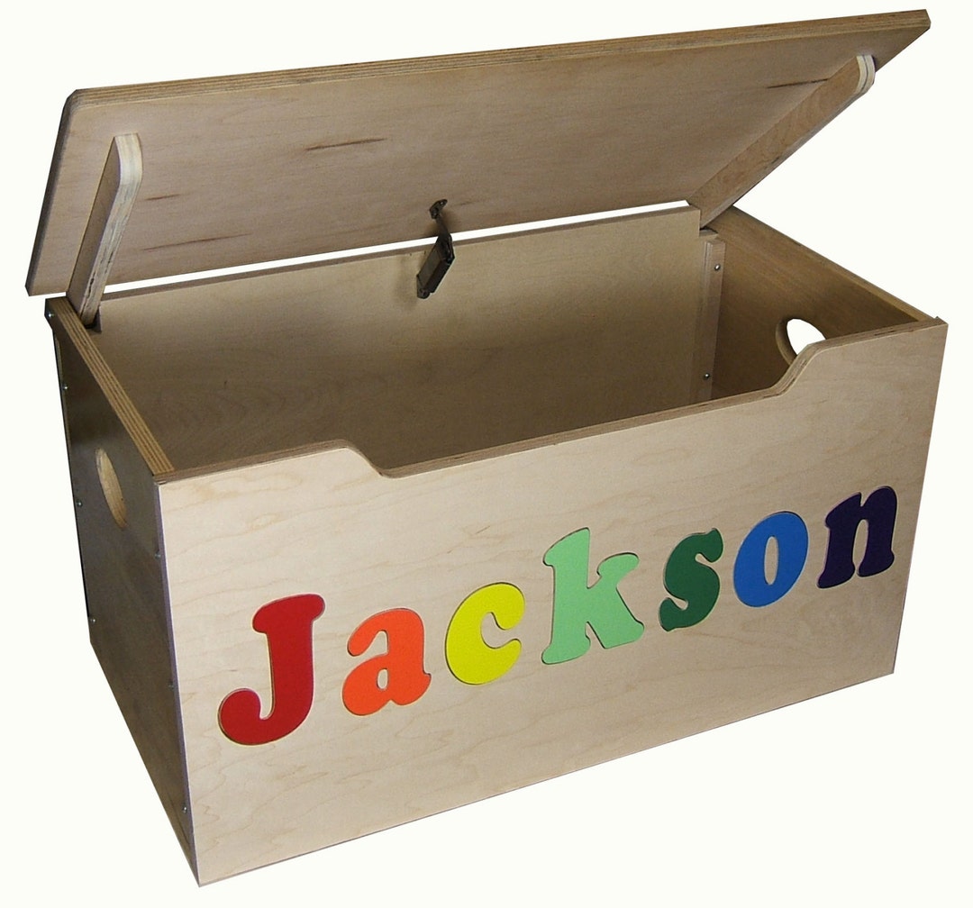 Personalized Toy Box for Toy Chest Wooden, Entry Way Bench, Small
