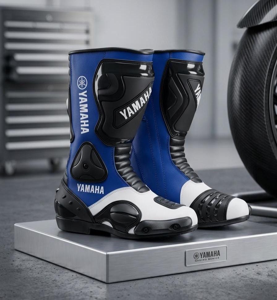 Racing Spirit YAMAHA ライディングブーツ Yamaha Racing Shoes - Etsy