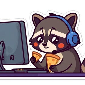 Geek Raccoon Coding Shirt Funny Programmer Gift Vintage Gamer Tee Developer Humor