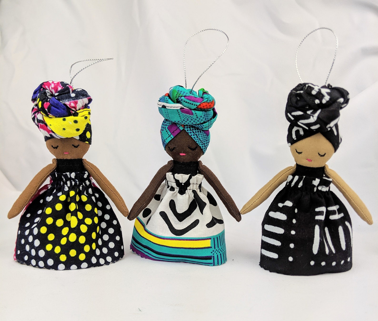Doll Ornaments Christmas Ornaments Kwanzaa Ornaments Etsy
