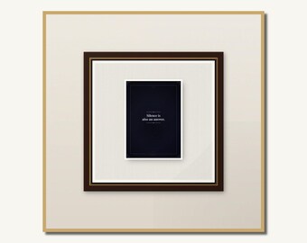 Anche il silenzio è una risposta / Stampa con citazione minimalista / Decorazione murale motivazionale / Tipografia / Download immediato