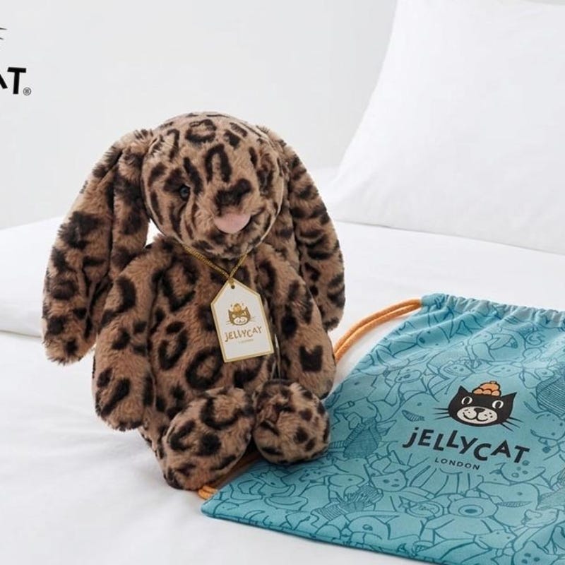Jellycat Rabbit Decor Leopard Bunny Jellycat - Etsy