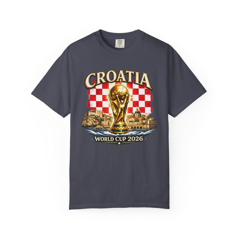 Croatia World Cup 2026 Shirt, Croatian Soccer Fan Tee, Croatia Football Supporter T-Shirt, Checkerboard Flag Graphic, Match Day Gift image 16