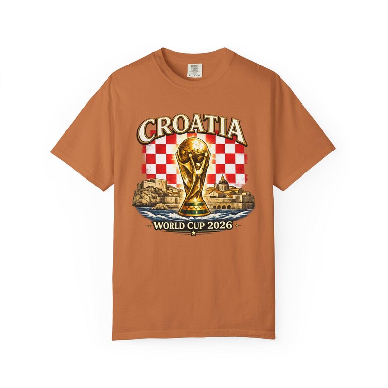 Croatia World Cup 2026 Shirt, Croatian Soccer Fan Tee, Croatia Football Supporter T-Shirt, Checkerboard Flag Graphic, Match Day Gift image 10